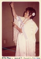 Ella Mae Vigil saying the Lord's Prayer in Plains Indian sign language