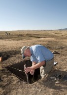Fieldwork at Scott Springs archaeological site