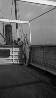 A.C Rogers on board ship