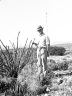 Robert Landberg by desert plants