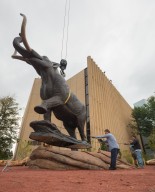 Bronze Mastodon Installation