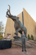 Dedication of Bronze Mastodon Sculpture