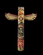 Snuneymuxw (Nanaimo) miniature totem pole