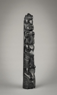 Epenshaw,Haida Argrillite Miniature Totem Pole