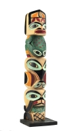 Kicksetti Family Tlingit Miniature Totem Pole