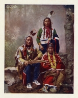 Little Wound, Wife and Son Ogallala (sic)