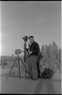 Charles Brazenor with camera equipment