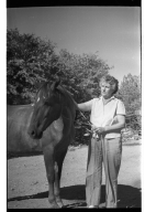 Ila Healy and Horse