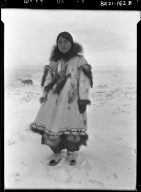 Eskimo girl in Wainwright, Alaska