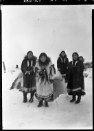 Eskimo women in Wainwright, Alaska