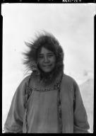 Eskimo girl in Wainwright, Alaska