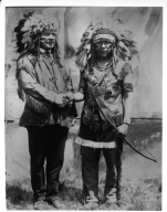 John P. Kuhns and Chief Soloftoche, Snake Priest, Hopi