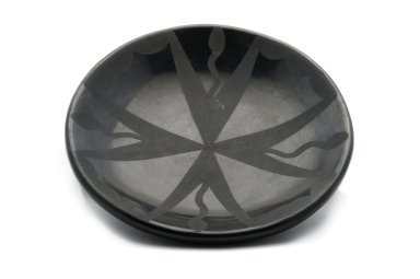 Blaclware pottery plate