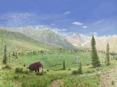 Snowmass Village paintings - When Mammoth Roamed