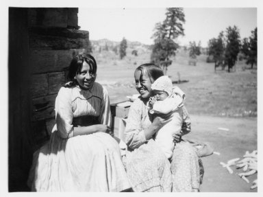 Young ladies with baby.