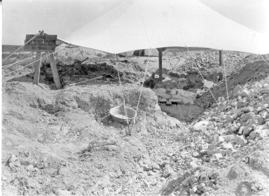 Excavation site at Horsetail Creek