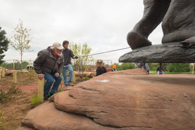 Bronze Mastodon Installation