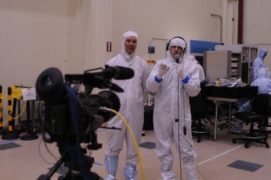 Science in Action with David Grinspoon in Lockheed Martin's clean room