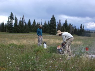 James Hagadorn doing fieldwork in Colorado.
