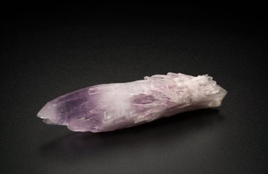 Quartz and Amethyst in an elongated crystal