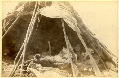 A Wounded Indian from Battle of Wounded Knee