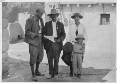 Governor of Acoma and Dodge Family c. 1924 5x6 b/w fiber based paper print scanned with Epson Expression 10000 XL at 1200 dpi 16-bit greyscale.
