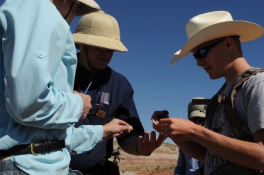 Earth Scienes Fieldwork with Teen Science Scholars in Buck Springs Wyoming 6/23/2009