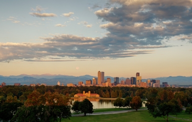 Denver Skyline in Summer