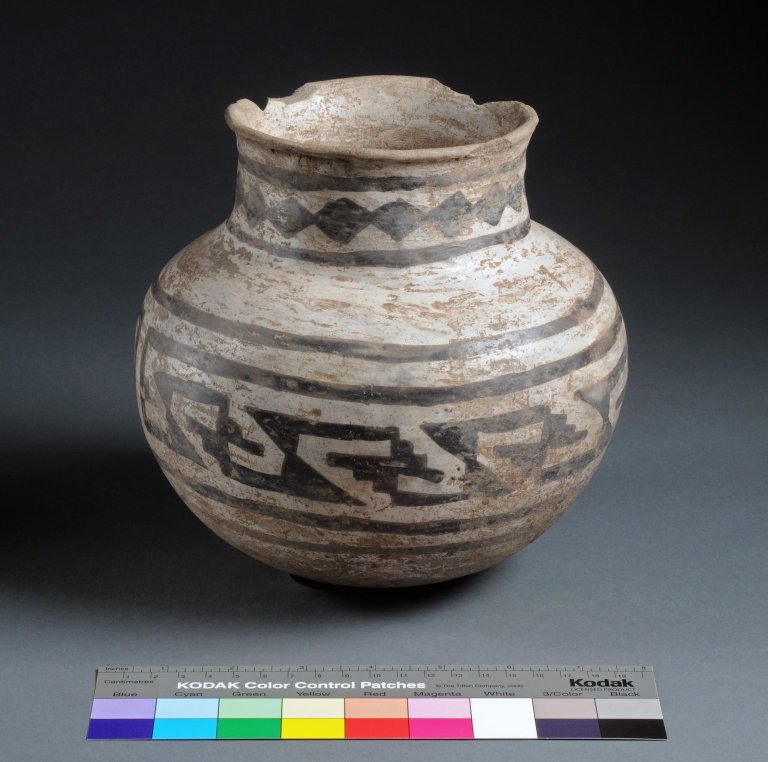 Ancestral Pueblo Clay Necked Jar