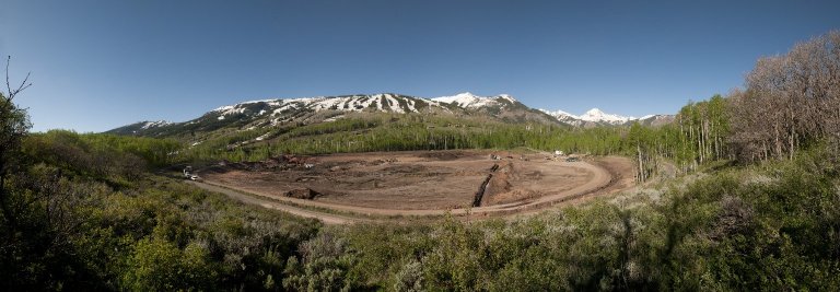 Snowmastodon Excavation Site Panorama