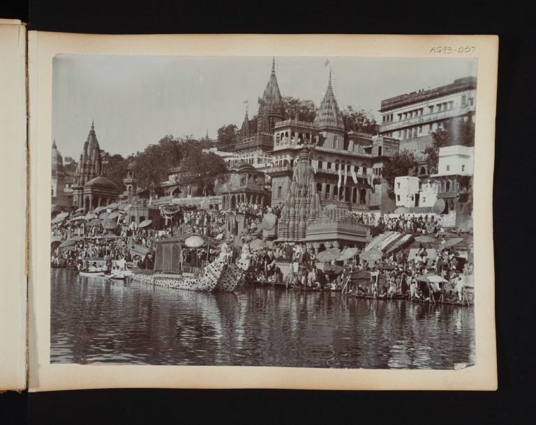 Ganges River Scene.