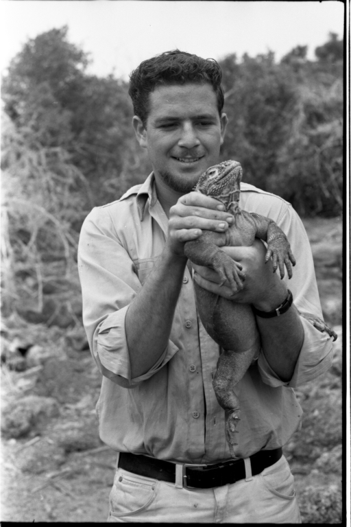Jack Ferguson with Iguana
